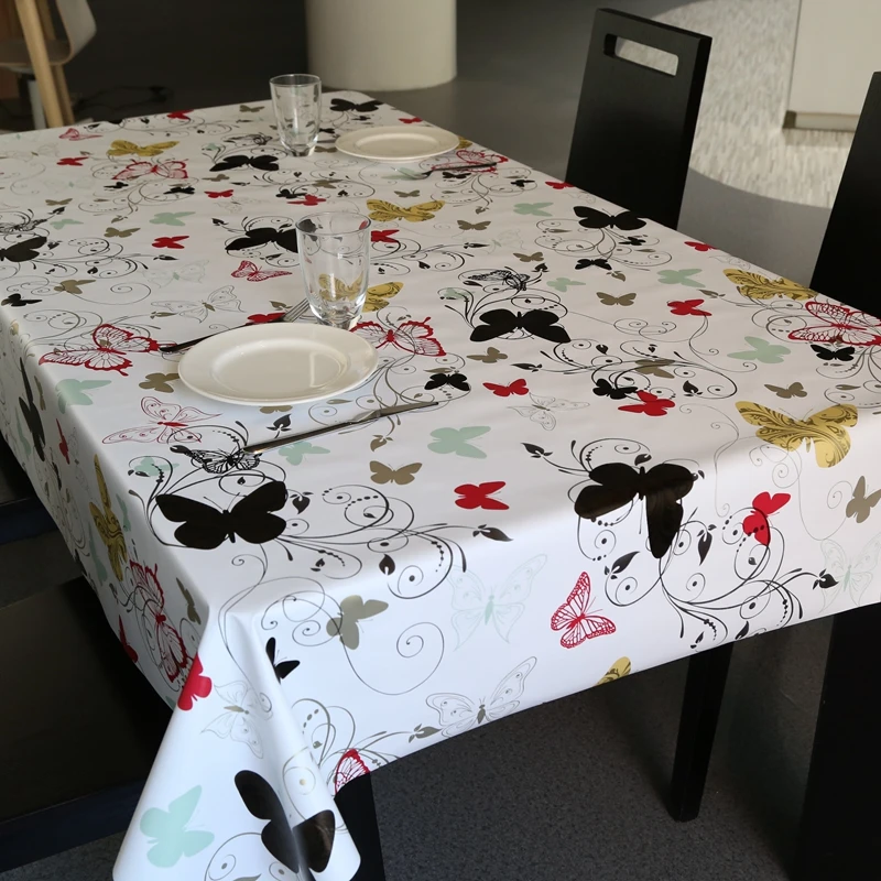 100 Waterproof Table cloth Pastoral Style PVC Tablecloth Oilproof