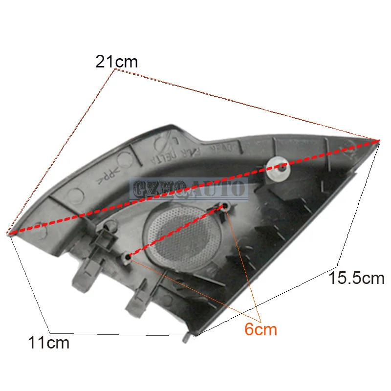 Оригинальные запасные части для автомобиля Hengfei Треугольная пластина, рог твитер колонки для Mitsubishi Lancer EX