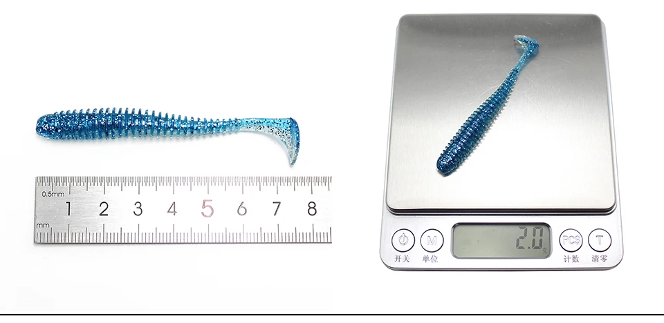 Amlucas 5 шт./лот 7,5 см/2 г Рыболовная Приманка Мягкая приманка Peche Leurre Souple силиконовая приманка Т-образный хвост воблеры для рыбалки нахлыстом для щуки WW145