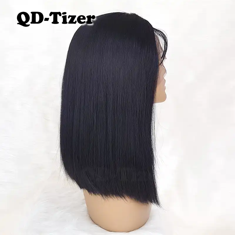 Nakladki Na Volosy Qd Tizer Bob Chernye Sinteticheskie Volosy Na Shnurke Speredi Bez Kleya Dlinnye Volosy Dlya Chernyh Zhenshin Bob Wig Bob Longbobs Black Aliekspress