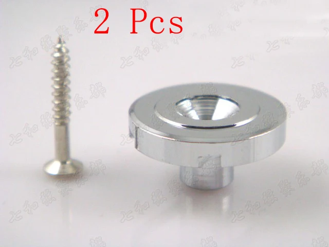 2 Pcs Chrome Electric Bass Guitar String Retainers Tree Bass Guitar Parts