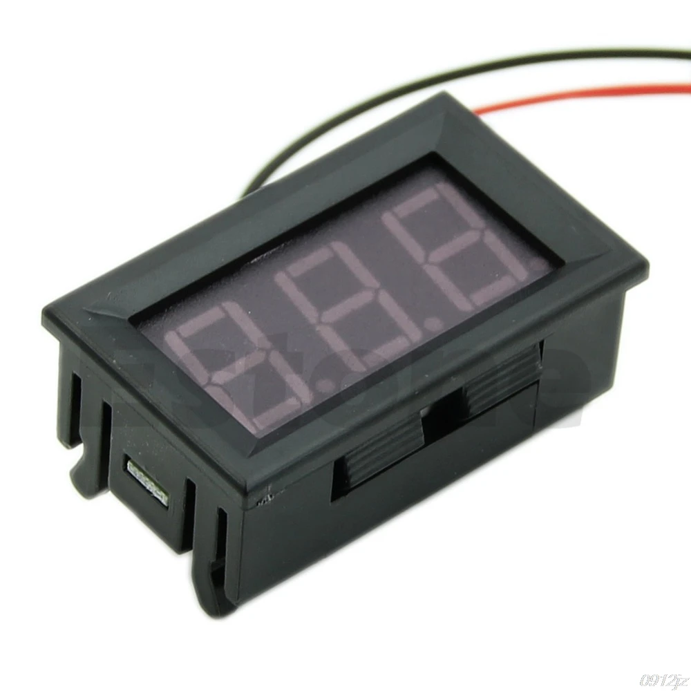 1Pc Red LED Panel Meter Mini DC 0V To 99.9V Electrical Instruments