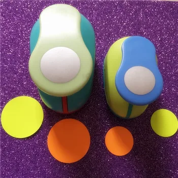 

FreeShip 2pcs Circle(1pc 1.5" and 1pc 1")hole punch set Round EVA Foam/Paper Cutter Set Furador Scrapbook Shaped Craft Punches