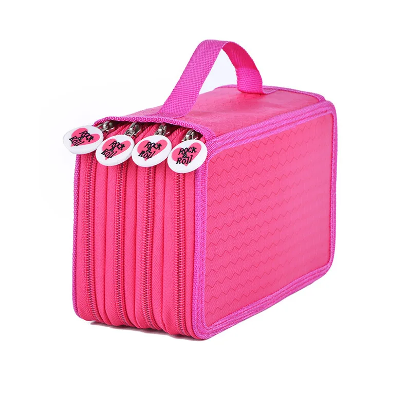 Cute Kawaii Penalties School Pencil Case 36/48/72 Holes Penal Pencilcase 3/4 Layers Multifunction Large Pen Box Stationery Pouch