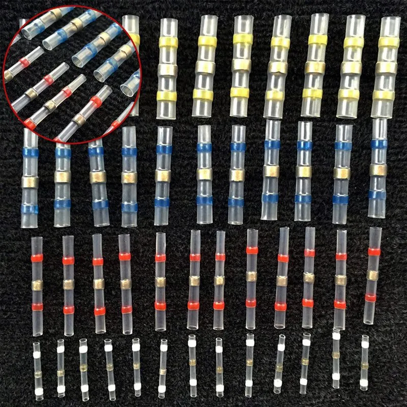 

50pcs Waterproof Solder Seal Heat Shrink Butt Connectors with Soldering Sleeve Drop shipping 18 Sept 20