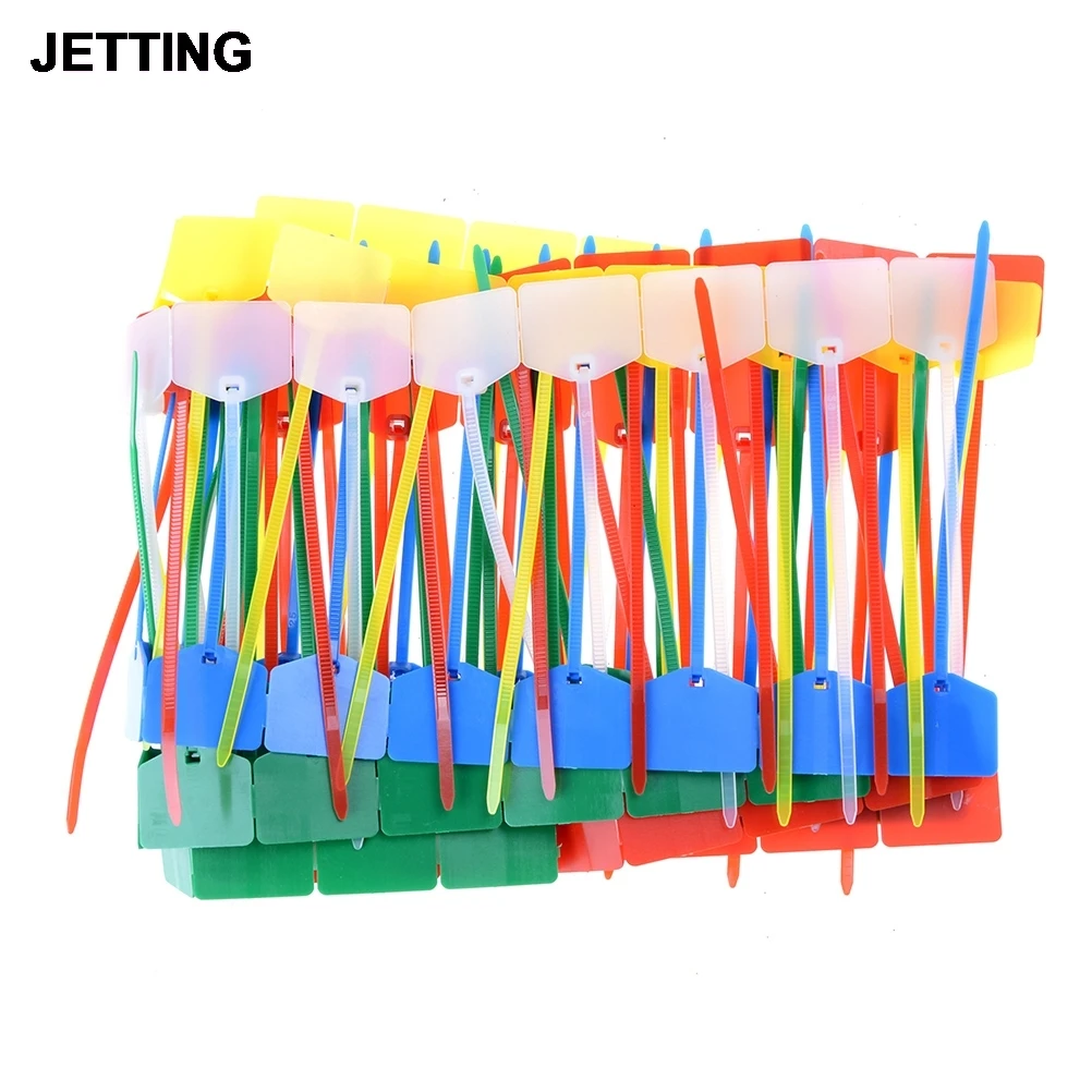 

100pcs/lot High quality Network cable identification Mark Signs ties Nylon straps label tag tie Wholesale