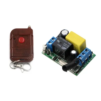 

Cheap Price AC 220V 1CH 10A Relay Wireless Remote Control Switch System Receiver & One Key Transmitter 315Mhz or 433Mhz