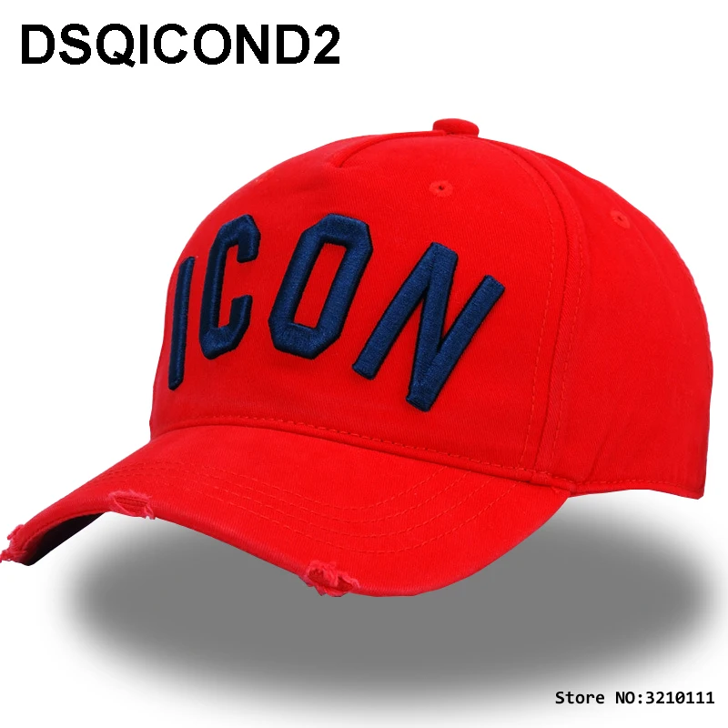 DSQICOND2 фирменные буквы DSQ значки шапки с твердым узором папа ковбойская шляпа