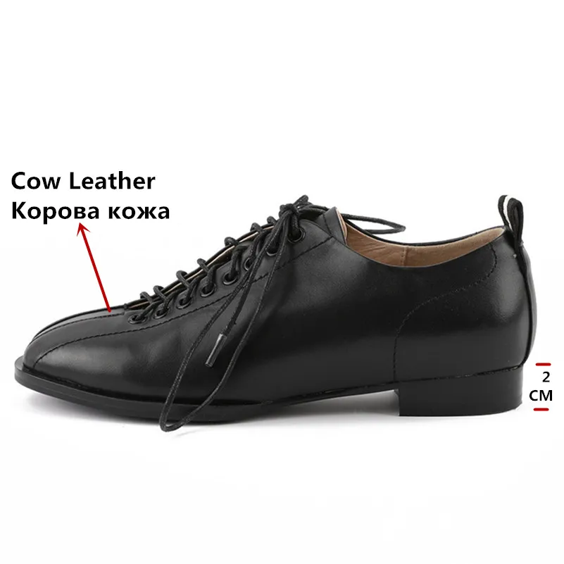 Con Básicos Cómodos blanco Mujer Suave Calidad Planos Alta Conasco De Zapatos Casuales Cordones Redonda Genuino Negro Mujer Para Cuero Punta Atados XZWfTRU