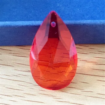 

Top Grade Orange Red 50mm 40units Beautiful Crystal Glass Almond Chandelier Lamp Light Pendants Parts Hotel Lighting Drops