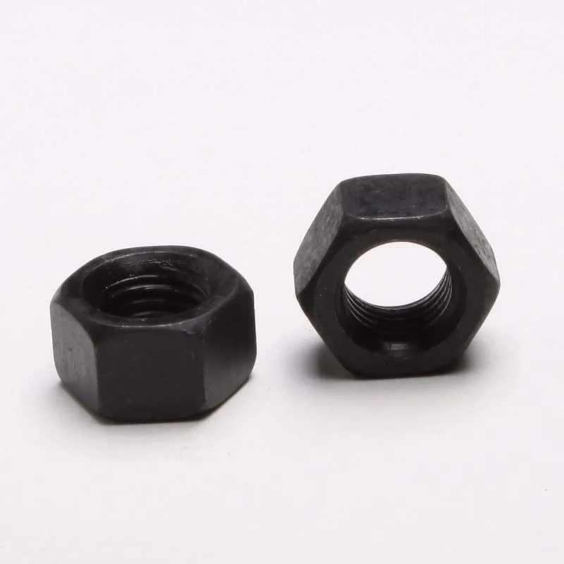 20PCS 12High Strength Alloy Steel Hex Nuts Hex Nut Surface Black M6