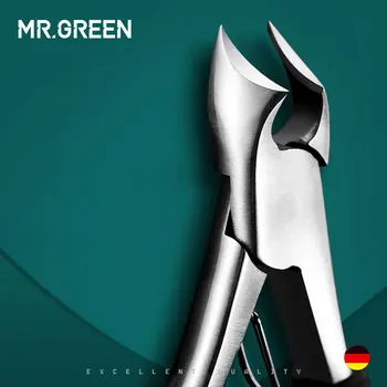 MR.GREEN Toe New Professional Stainless Steel Manicure Trimmer Art Pliers Cuticle Scissors Nail Clipper The Nail Cutter black white large carbon steel nail clipper cutter professional manicure trimmer high quality toe nail scissors clip catcher