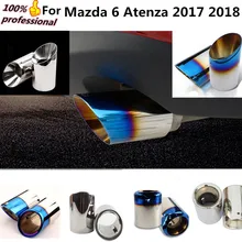 Top Quality Car Styling muffler exterior end pipe stainless steel exhaust tip tail outlet 2pcs for