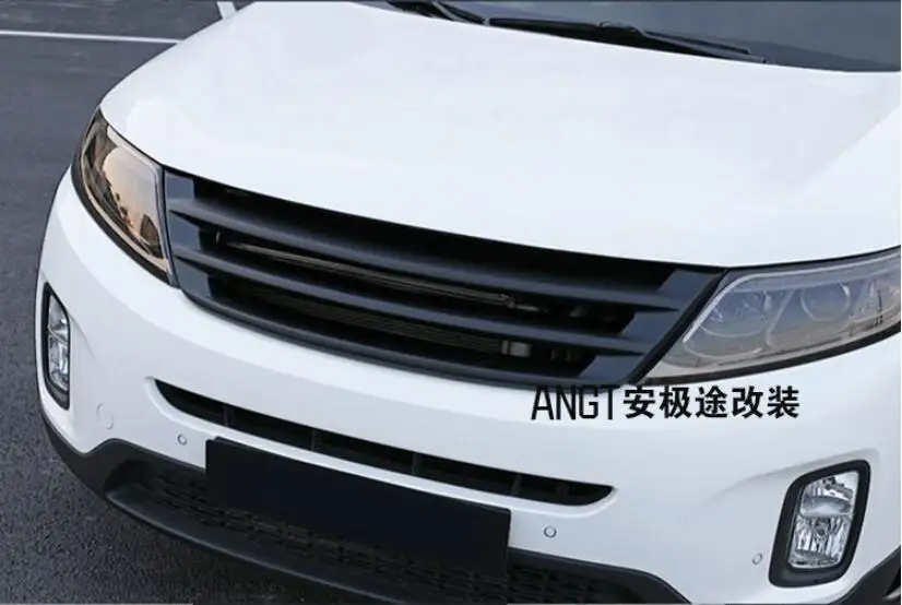Высококачественная Автомобильная Решетка переднего бампера ABS BLACK UNPAINT для гонок