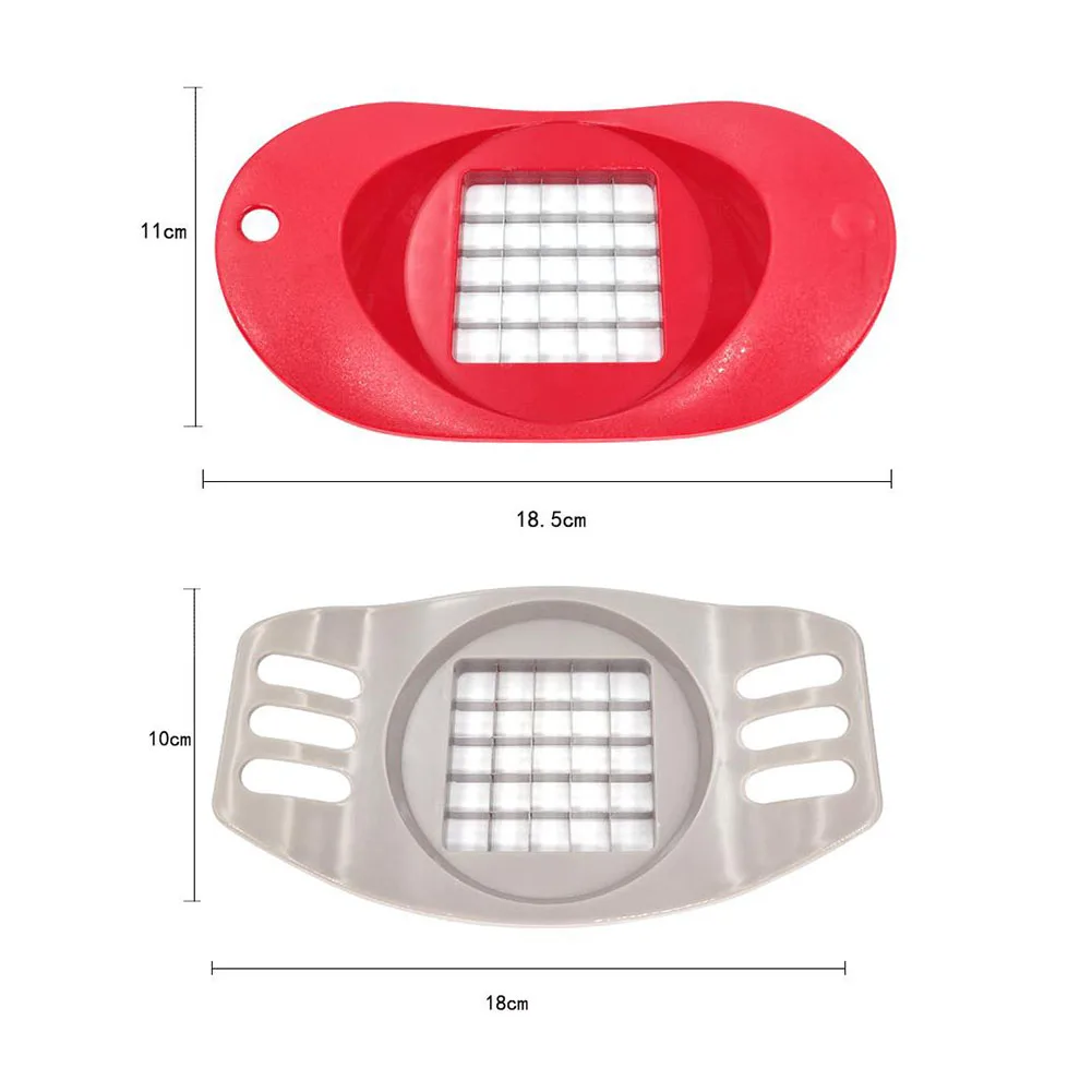 Французские фруктовые аксессуары для жарки овощные ножи картофелерезка инструмент для приготовления пищи кухня Простая очистка квадратная сетка из нержавеющей стали