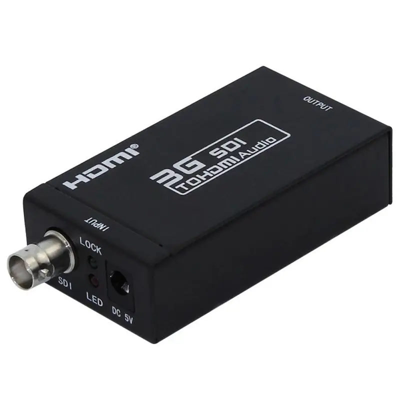 Mini 3g SDI в HDMI конвертер адаптер Поддержка HD-SDI/3g-SDI сигналы, показывающие на HDMI дисплей 1080 P Разъем адаптеры