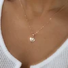 Tenande – colliers et pendentifs petits cœurs d'amour pour femmes, couleur or, breloque clavicule, chaîne, bijoux cadeau d'anniversaire de fête, nouvel arrivage ► Photo 1/4