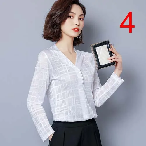 I447632 женские блузки Blusa винтажные шифоновые блузки рубашки