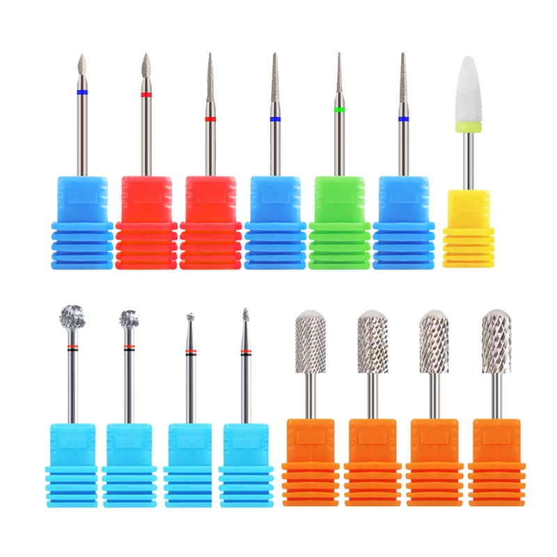 Моника иглы в форме кутикулы очиститель карбида пилочка для ногтей бит