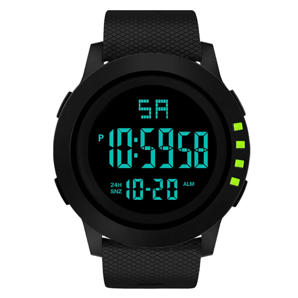 New Luxury Men Analog Digital Military Sport LED Waterproof Wrist Watch#NN0121 - Цвет: Green