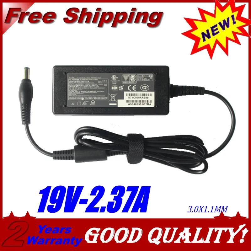 

AC ADAPTER FOR TOSHIBA 19V 2.37A 45W LAPTOP POWER SUPPLY CORD CHARGER ADAPTOR