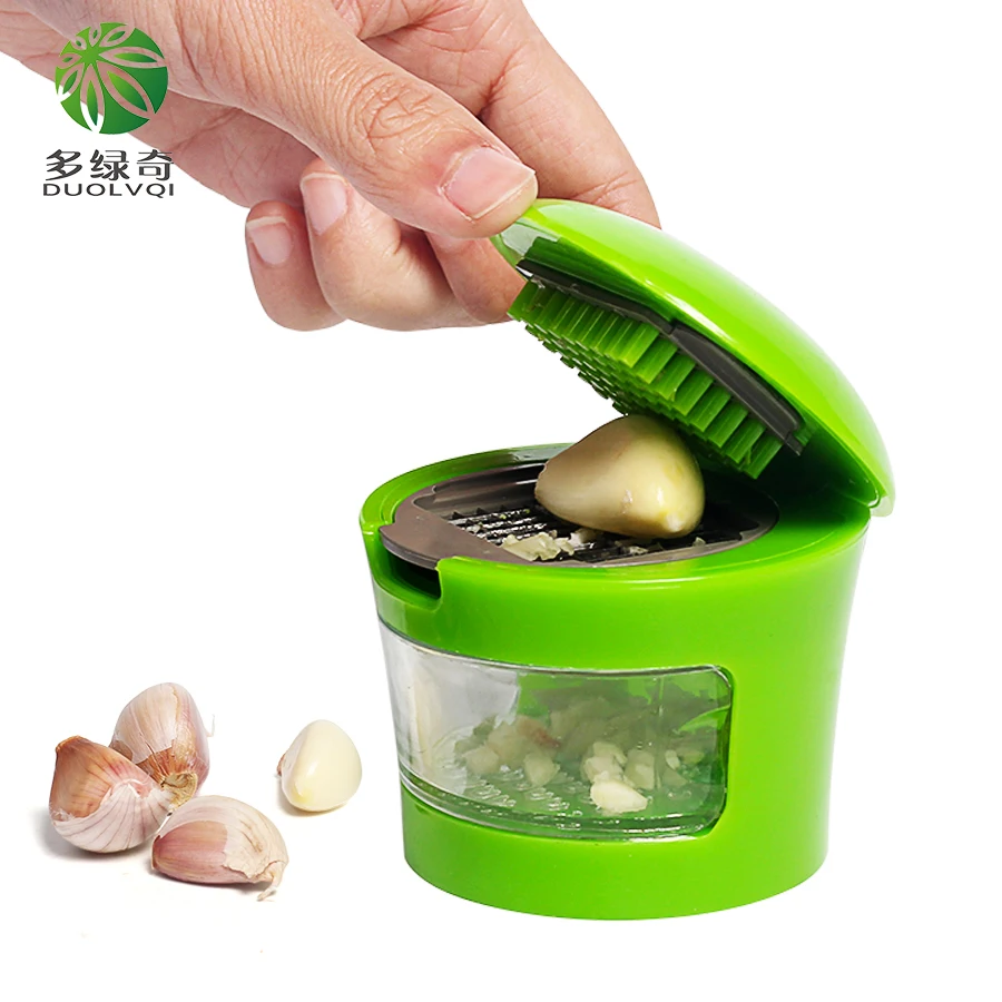 DUOLVQI Garlic Grinder Onion Chopper Vegetable Slicer Kit Garlic Hand