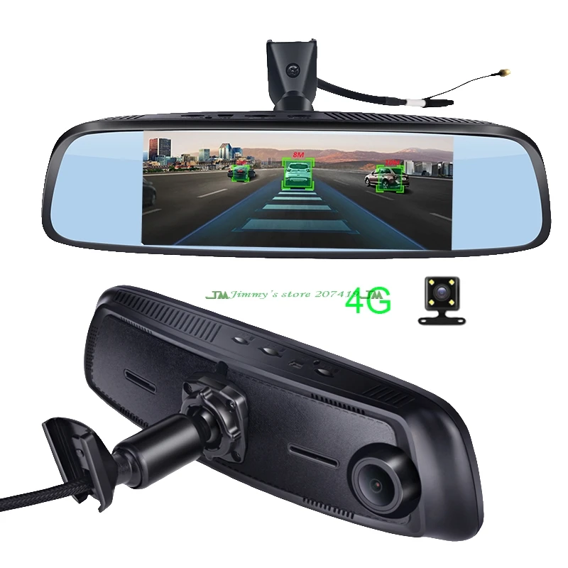 

7.84" 4G With Special Bracket Car Camera Mirror Android 5.1 GPS DVR with two cameras WIFI dash cam ADAS Remote Video Recorder