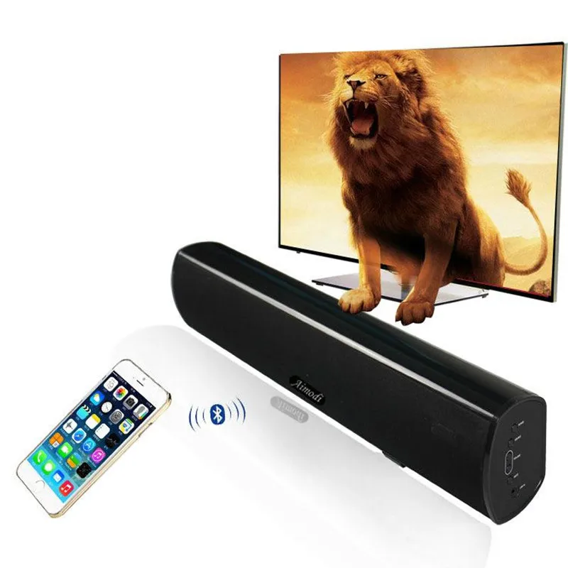 3D Digital Surround Speakers Sound Home Theater TV Echo Wall Hanging Bar Sound Blaster Bluetooth Speaker