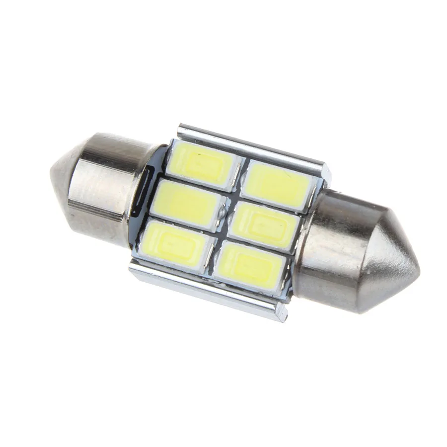 10 шт. белые фонари для автомобиля C5W C10W DE3175 6 SMD 5630 5730|led light 36mm|festoon ledfestoon led |