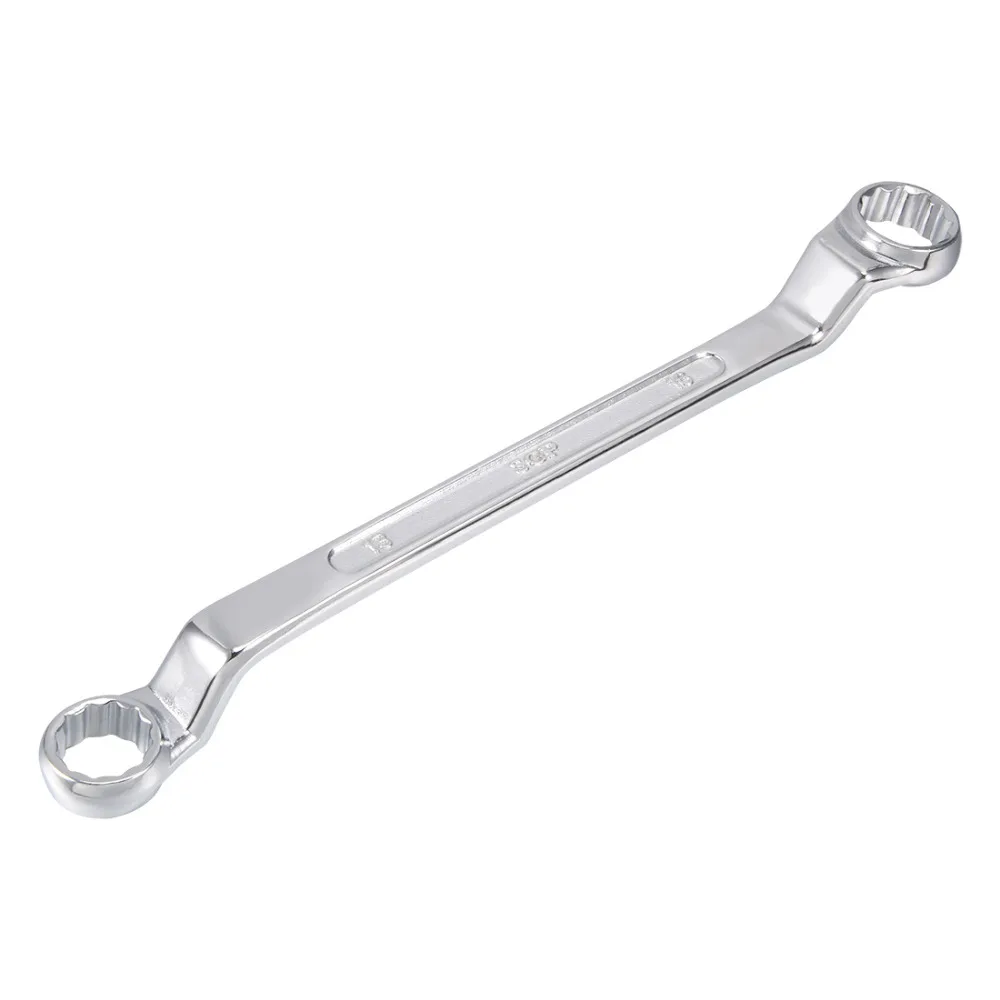 

Uxcell 1pcs CV-R Home DIY Wrench 13x16mm 12 Point Offset Double Box End Metric Wrench Chrome Plated,Household Maintenance