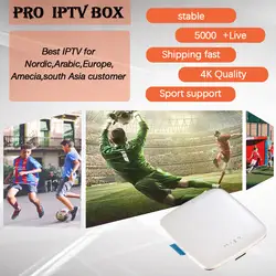 Pro IP ТВ Nordic голландский шведская IPTV приставка + Migo Android ТВ Box Amlogic S905 Quad-core 1G/8G 4 K HDMI 2,0 Декодер каналов кабельного телевидения 5000 спортивных ТВ