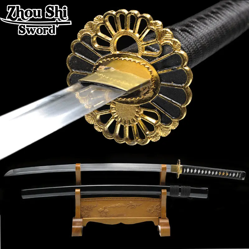 

retro metal Handmade Katana sword Japanese ninja katana cosplay prop genuine sharp blade Souvenirs Gifts