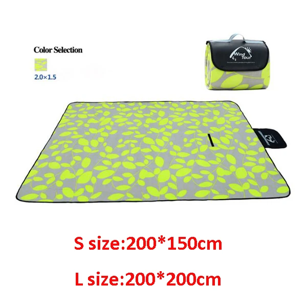 2M*1.5M Ground Mat Outdoor Picnic Mat Camping Baby Climb Plaid Blanket Beach Waterproof Picnic Blanket  Mat Outdoor Camping Mat