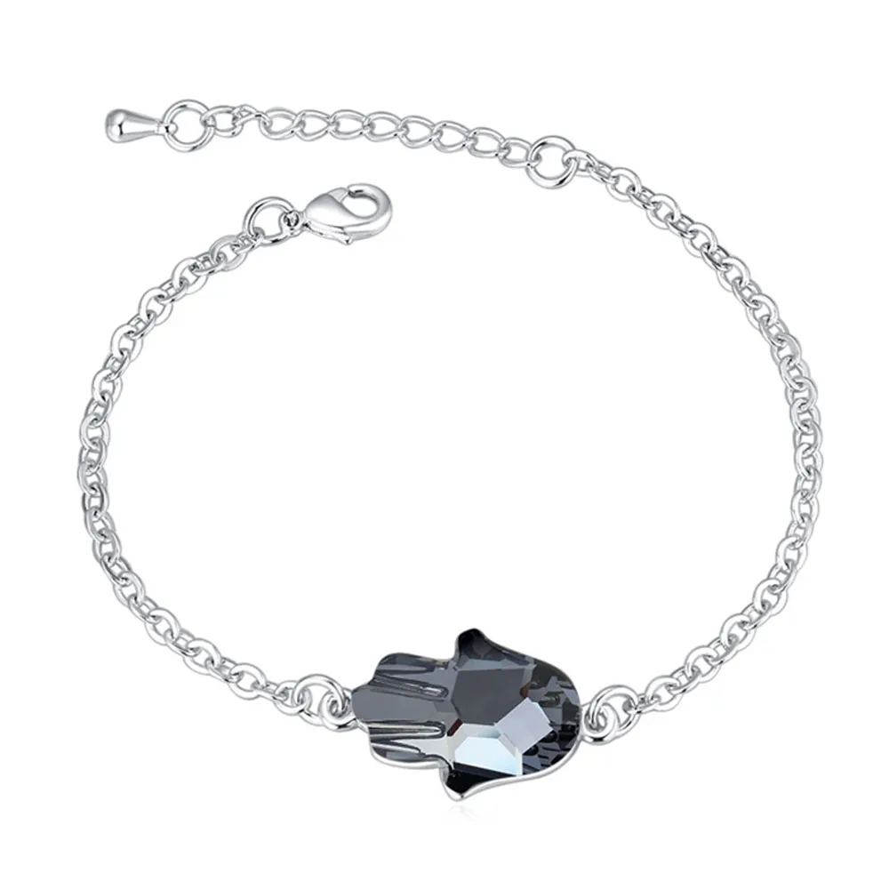 

2019 new arrival charming fatima hand bracelet with crystals from Swarovski good for Christmas gift wholesale