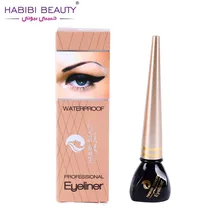 Habibi Красота 3 шт./компл., черный цвет, подводка для глаз, Водонепроницаемый быстросохнущая макияж Увеличить «большие глаза», жидкая косметика для подводки глаз с твердой головкой A445