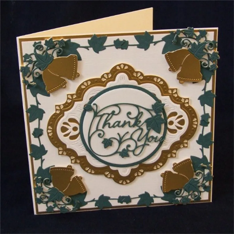 

InLoveArts Thank You Dies Metal Cutting Dies Frame for DIY Scrapbooking Card Making Album Embossing Crafts Die Cut New Craft