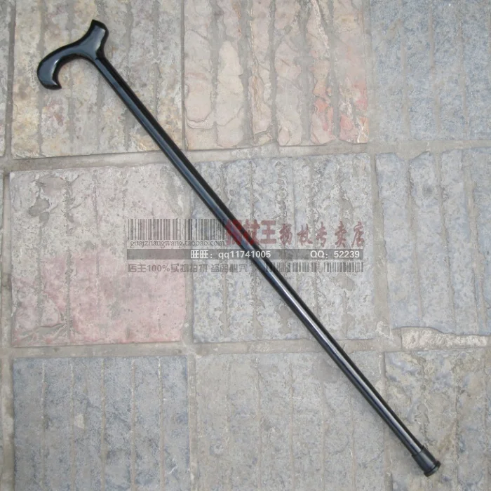 

European black cane wood wooden stick man portable can decoration copper