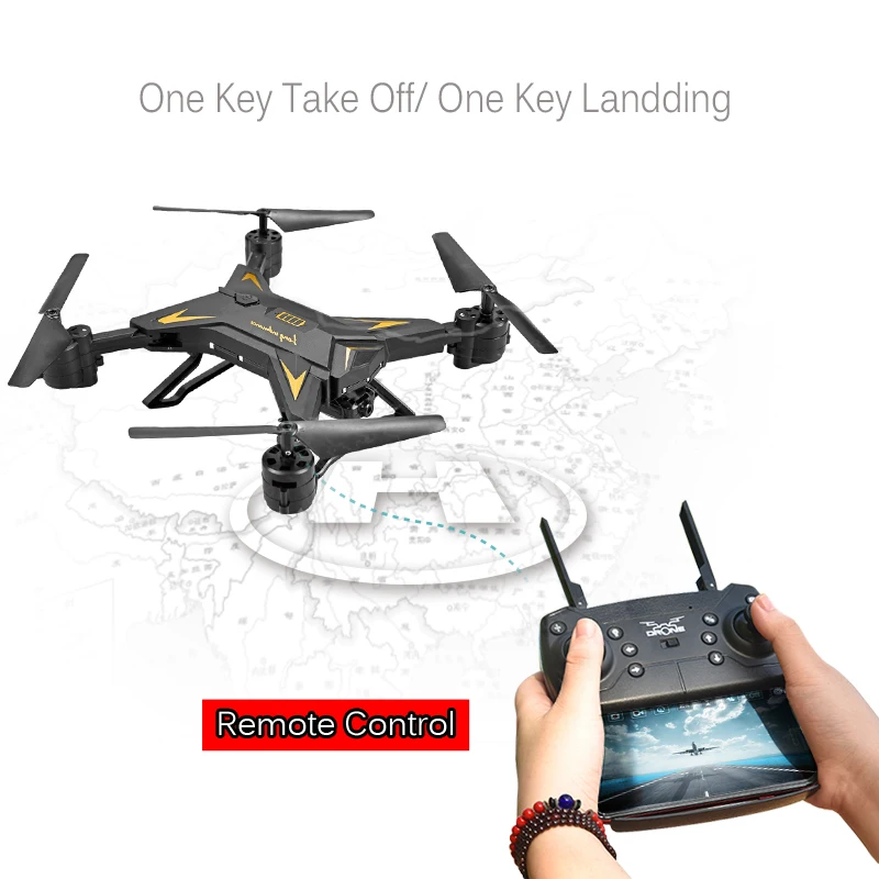 Радиоуправляемый вертолет KY601S профессиональный Дрон с камерой HD 1080P Wi Fi FPV