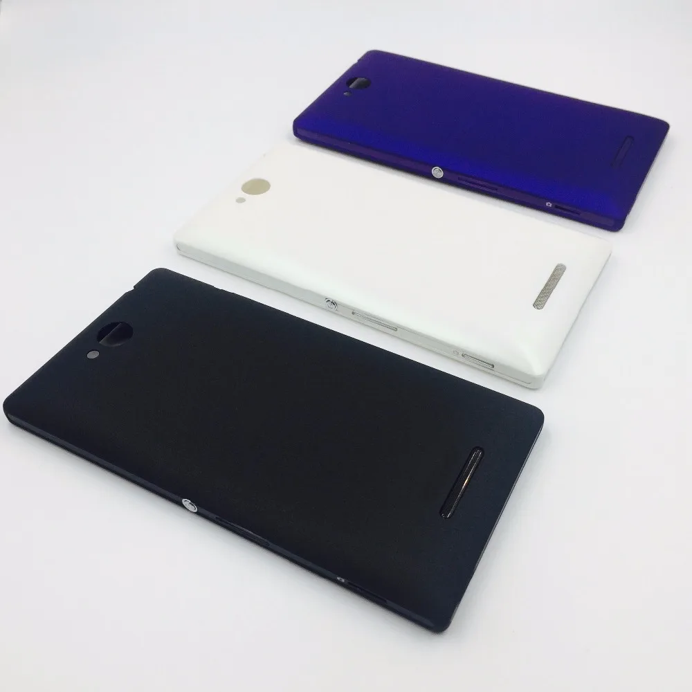 5,0 дюйма задняя крышка для sony Xperia C C2304 C2305 S39 S39h S39c корпус крышка батареи чехол