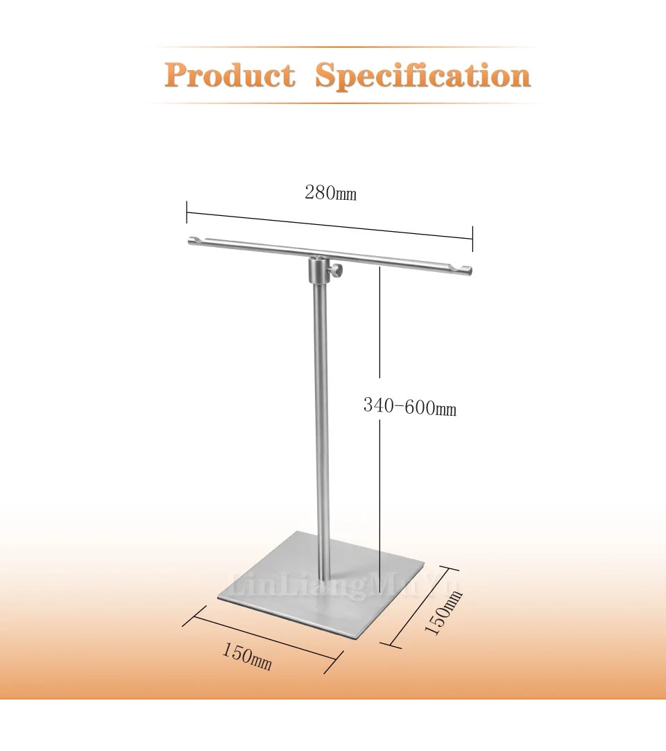 Linliangmuyu с регулировкой по высоте, металлический, для шарфов или галстук стойка для показа держатель SJ07