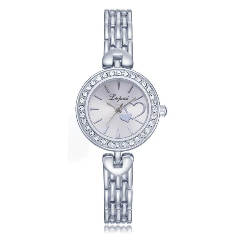 

Love Heart Metal Watch Bracelets 2019 Top Brand Luxury Stainless Steel Quartz Watches Women Clock Gift Montre Femme #BL1