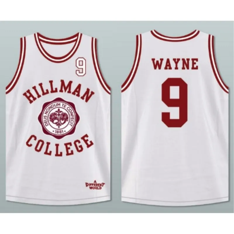 

SYNSLOVEN Men Basketball Jersey top Uniforms movie culture hillman no.9 wayne Sports clothing vest mesh Breathable plus size