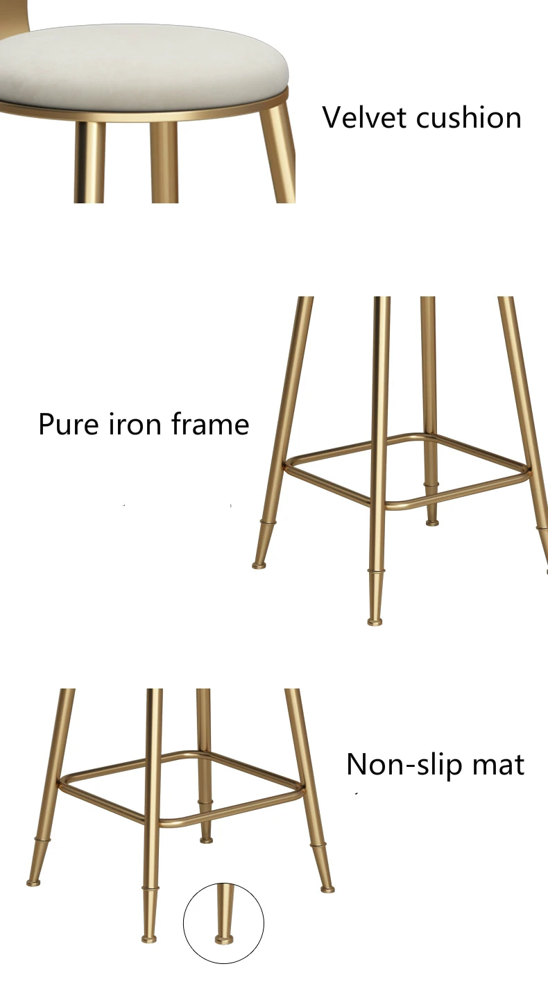 Скандинавский стиль Железный арт барный стул креативный многофункциональный коммерческий высокий стул со спинкой и подставкой для ног безопасный стул для кафе