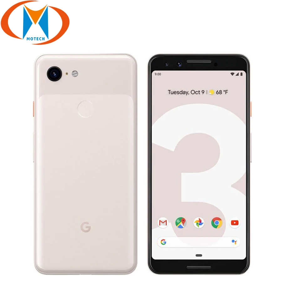 Мобильный телефон Google Pixel 3 экран 5 дюйма Восьмиядерный процессор Snapdragon 845 4 Гб ОЗУ