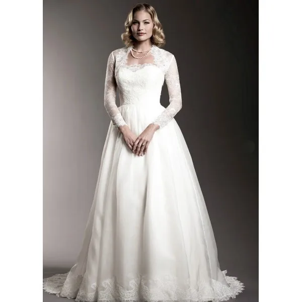 Fashionable Detachable Jacket Wedding Dresses Tulle Ball Gown Bridal Gowns Vestido De Noiva 2015 (4)