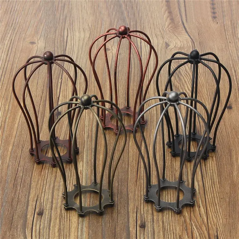 Retro Vintage Industrial Lamp Covers Pendant Trouble Light Bulb Vintage Industrial Lamp Covers Pendant Ceiling Edison Light Fitting Bulb Chandelier Cage Guard Bar Cafe