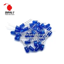 100 шт. синий светодиодный светильник 5 мм синий светодиод синий поворот синий