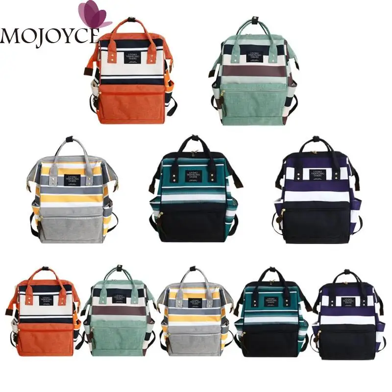 

Multi-function Mommy Bags Diaper Bag Backpack Baby Care Nappy Bags Fashion and Durable Large Capacity Stripe Travel Backpacks