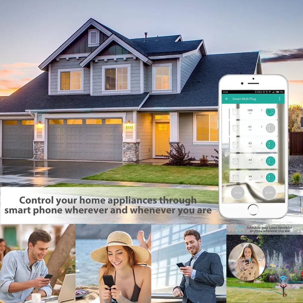 Беспроводная плата питания USB smart plug быстрая зарядка USB универсальный разъём с AU plug мультирозеточный блок питания