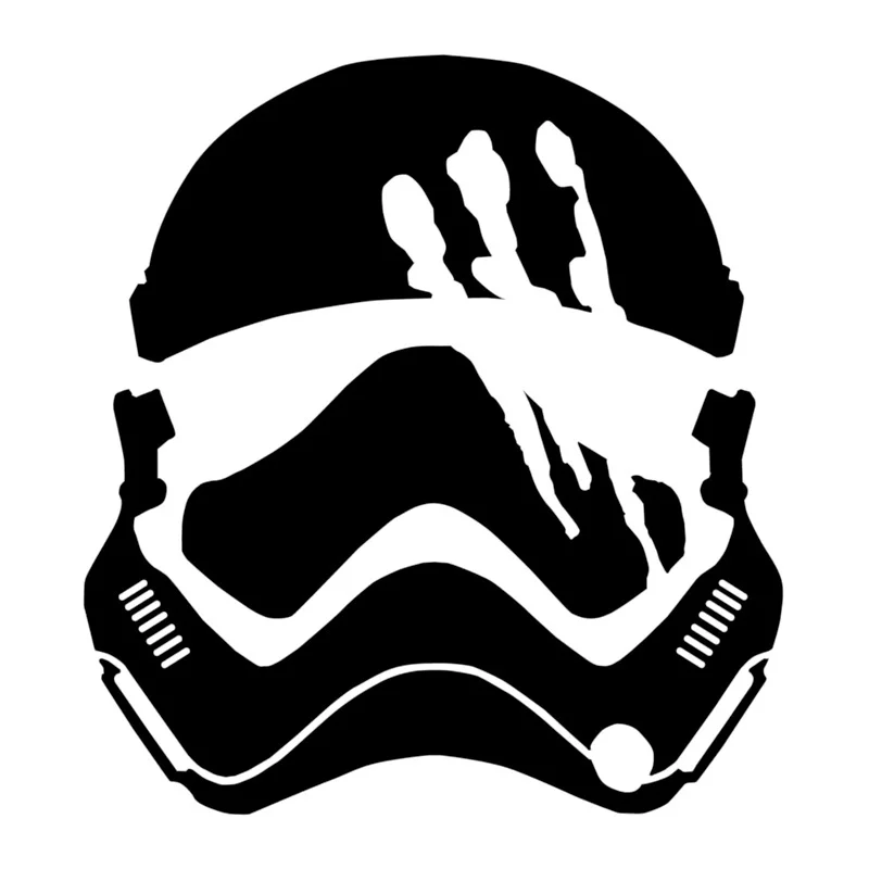

14.8cm*16.1cm Finn Disobey Star Wars styling Stickers Decals Vinyl
